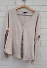 Out From Under Urban Outfitters Oat Beige Waffle Oversized Cardigan M Bohemian