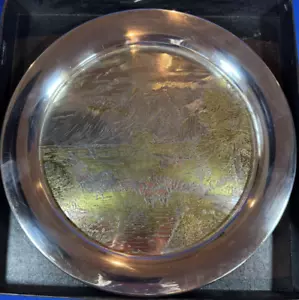 1971 S.P. Limited Ed. 196/1500 Reed & Barton, "The Rocky Mtn's" 12" Platter - Picture 1 of 8