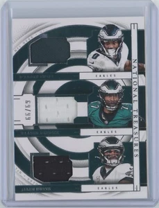 2023 Panini National Treasures D'Andre Swift Haason Reddick Jalen Hurts 69/99 - Picture 1 of 2