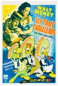 Three Caballeros - Donald Duck - 1945 - Walt Disney Cartoon - Movie Poster #3 - Picture 1 of 6