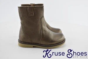 Land's End Toddler Girls "Metallic Bronze" Side Zip Booties Toddler Size 9 - Picture 1 of 11