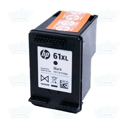 Tinta negra original HP 61XL DeskJet 1010 1050 1055 2510 2549 3050 3055 3510 Foto 1 de 2