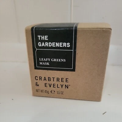 Mascarilla facial Crabtree & Evelyn The Gardeners verde hoja 1,5 OZ/45 g superalimento nueva en caja Foto 1 de 4