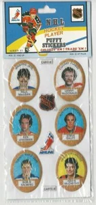 1983 Funmate, NHL Hockey Puffy Sticker Pack, #6 McDonald, Salming, ZQL - Bild 1 von 1