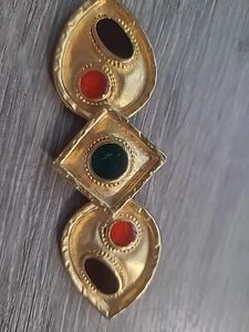 Vintage Designer Signed CRAFT Abstract Enamel Brooch Pin - Picture 1 of 6