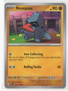 Pokemon Obsidian Flames 107/197 Nosepass - Picture 1 of 1