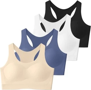 SALIA GIRL Seamless Training Bras for Girls 10-12, Racerback Teen Bra Soft Light - Picture 1 of 6