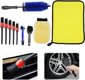 10PCS Wheel Brush Kit for Cleaning and Tire, Car Detailing Brushes,... - Picture 1 of 8