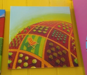 UP THE ALLOTMENT Leinwanddruck 16x16 Zoll, signiert, von Nina Cashmore - Bild 1 von 1