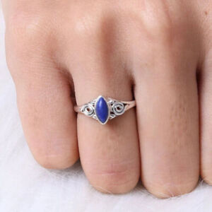 Beautiful Lapis Lazuli Ring Handmade 925 Sterling Silver Ring All Size AB524