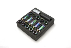 Project Kics R40 Racing Composite Lug Nuts Neochro 12 x 1.25mm - Picture 1 of 6