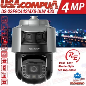 Hikvision 4MP 42X PTZ Camera DS-2SF8C442MXS-DLW 4 MP, IR 500m, PoE, TandemVu