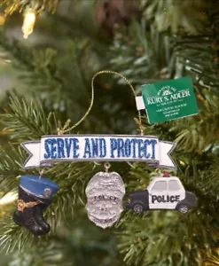 Kurt S. Adler Polizia Servire e Proteggere Ornamento Natalizio A1542 - Foto 1 di 3
