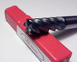 3/8 Zoll (0,375 Zoll) 5 Flöte HOCHPERF HARTMETALL ENDMÜHLE 45 Grad Helix-ALTiN Mantel 380-5375 - Bild 1 von 2