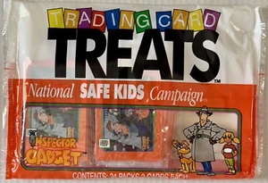 1991 RARE VTG Trading Card Treats SAFE KIDS Inspector Gadget (24) 3 Card Pack NM - Picture 1 of 6