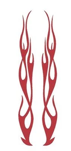 FLAME #102 DECAL VINYL GRAPHIC CAR TRUCK BLAZE SUV SEMI CROSS OVER FIRE VAN - Picture 1 of 2