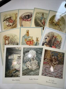 10 xBeatrix Potter Vintage Postcards Collection The World Of Peter Rabbit UNUSED - Imagen 1 de 9