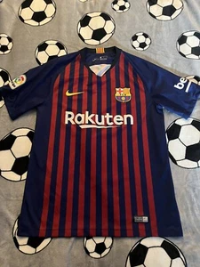 Men’s FC Barcelona 18/19 Home Top Medium - Picture 1 of 8