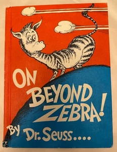 On Beyond Zebra by Dr. Seuss 1955 Book Club Edition Hardcover - Picture 1 of 16