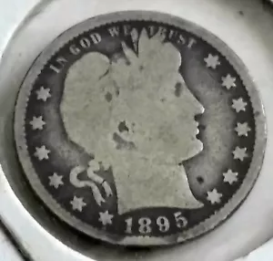 1895 P Barber Quarter - 90% plata - Imagen 1 de 2
