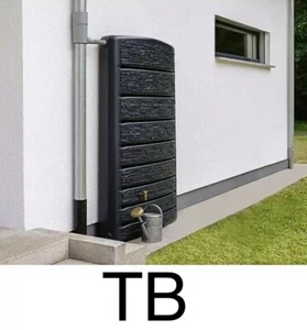 4rain ExtraSLIM STONE DECOR Wandtank 400 L, graphite - Bild 1 von 3