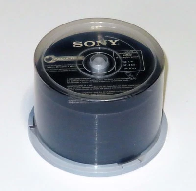 Sony 50-Pack 16X DVD-R Writable DVD Discs 4.7GB (120 min) — New — Not Sealed - Image 1 of 2