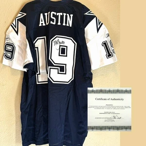 Camiseta deportiva firmada por Miles Austin de los Dallas Cowboys Reebok On Field con certificado de autenticidad talla 56 nueva con etiquetas - Imagen 1 de 24