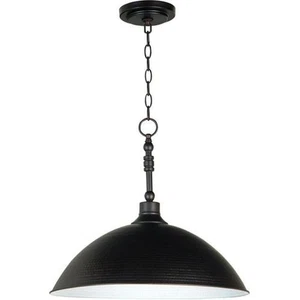 35993-ABZ Timarron Cone Metal Pendant Lighting 1-Light 100 Watts Aged Bronze ... - Picture 1 of 4