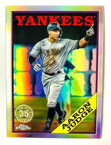 2023 Topps Chrome Aaron Judge Refractor Card 35th Anniversary NY Yankees! - Picture 1 of 3