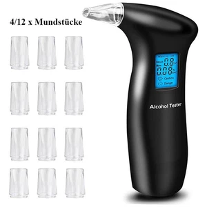 Testsieger Alkoholtester Polizeigenau Promille-Test Atem-Messgerät + Mundstücke - Bild 1 von 7