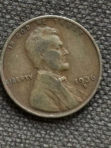 1936 D Linclon wheat penny - Picture 1 of 2