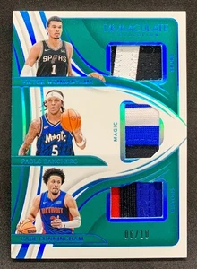 2023-24 Immaculate Victor Wembanyama Paolo Banchero Cade Cunningham Patch SP /10 - Bild 1 von 2