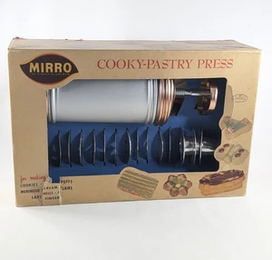 Vintage Mirro 358-AM Cooky-Pastry Press, Complete In Original Box - Picture 1 of 8