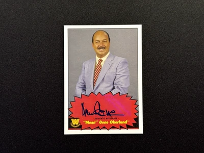 Topps Heritage WWE 2012 Mean Gene Okerlund autógrafo auténtico automático Foto 1 de 4