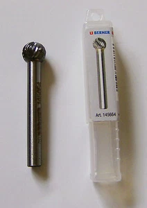 Molino de forma de tazón de metal carburo BERNER KUD 1009 10 mm sistema dental escalonado 145664 - Imagen 1 de 5
