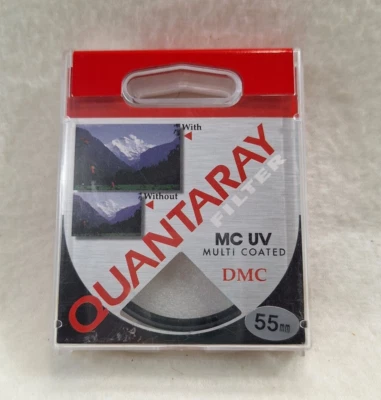 Quantaray 55mm Camera Lens MC UV Multi Coated DMC FILTER with Case - Image 1 of 4