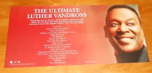 The Ultimate Luther Vandross Poster 2-seitig flach 2006 Promo 12x24 SELTEN R&B - Bild 1 von 3