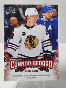 2023-24 Upper Deck Connor Bedard Collection Highlights #13 Chicago Blackhawks RC - Picture 1 of 2