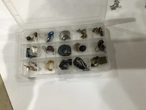 Earrings Lot - 15 Pairs personal collection some vintage all excellent - Picture 1 of 7