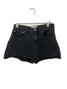 Victorias Secret Pink Women's High Rise Navy Denim Cut Off Jean Shorts Sz 8 - Picture 1 of 5