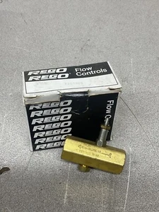NEW REGO F250BBC Brass Ball Check Valve, 1/4” NPT, 7 PSI Cracking Pressure - Picture 1 of 3