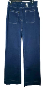 Avec Les Filles Size 29 High Rise Wide Leg Jeans 2 Pocket Style 83112 Y2K - Picture 1 of 6