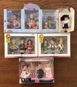 2002-05 Lot of 14 Kelly Dolls Barbie NRFB Friends of the World, Nostalgic Repro - Picture 1 of 7