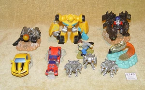COLLECTION JOBLOT 10x TRANSFORMERS PLASTIC PVC COLLECTABLE ACTION FIGURES HASBRO - Picture 1 of 3