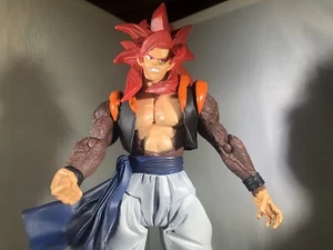 Dragonball Z Super Saiyan 4 Gogeta Jakks (2003) 9" Figure (No box) NO TAIL - Picture 1 of 10