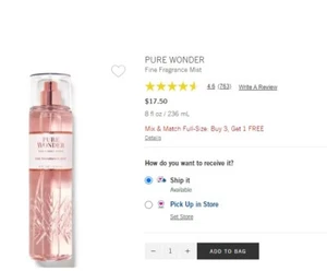 Brand NEW - Bath & Body Works Signature Collection Pure Wonder 8 Fl Oz - Picture 1 of 1