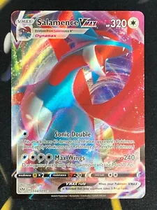 Carta Pokemon Salamence VMAX Darkness Ablaze ultra rara 144/189 NM/M - Foto 1 di 6