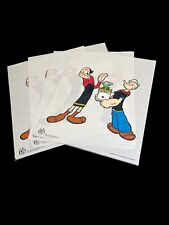 Popeye Olive Oyl Cel Lot of 4  1999 Animation Art Sericel Spinach Bouquet Oil