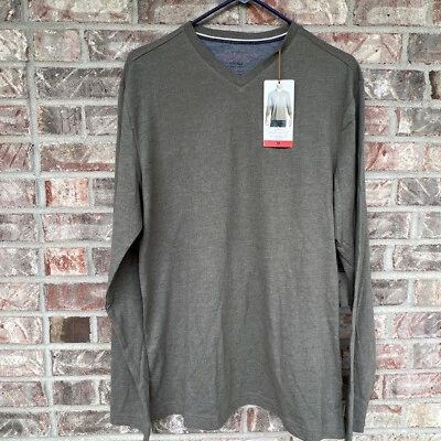 NUEVA Camisa Original Impermeable De Colección Para Hombres M Polvorienta Oliva Algodón Henley Foto 1 de 4