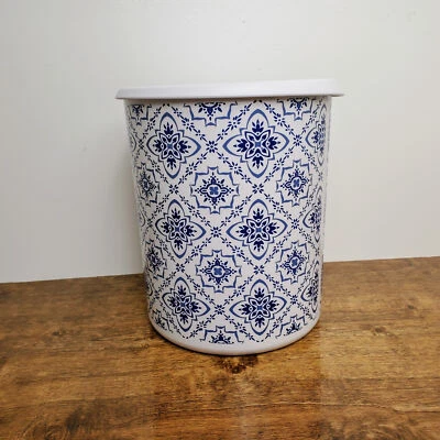 Tupperware Bidone Zucchero Caffè 12 Tazze One-Touch Design Blu Nuovo - Immagine 1 di 4